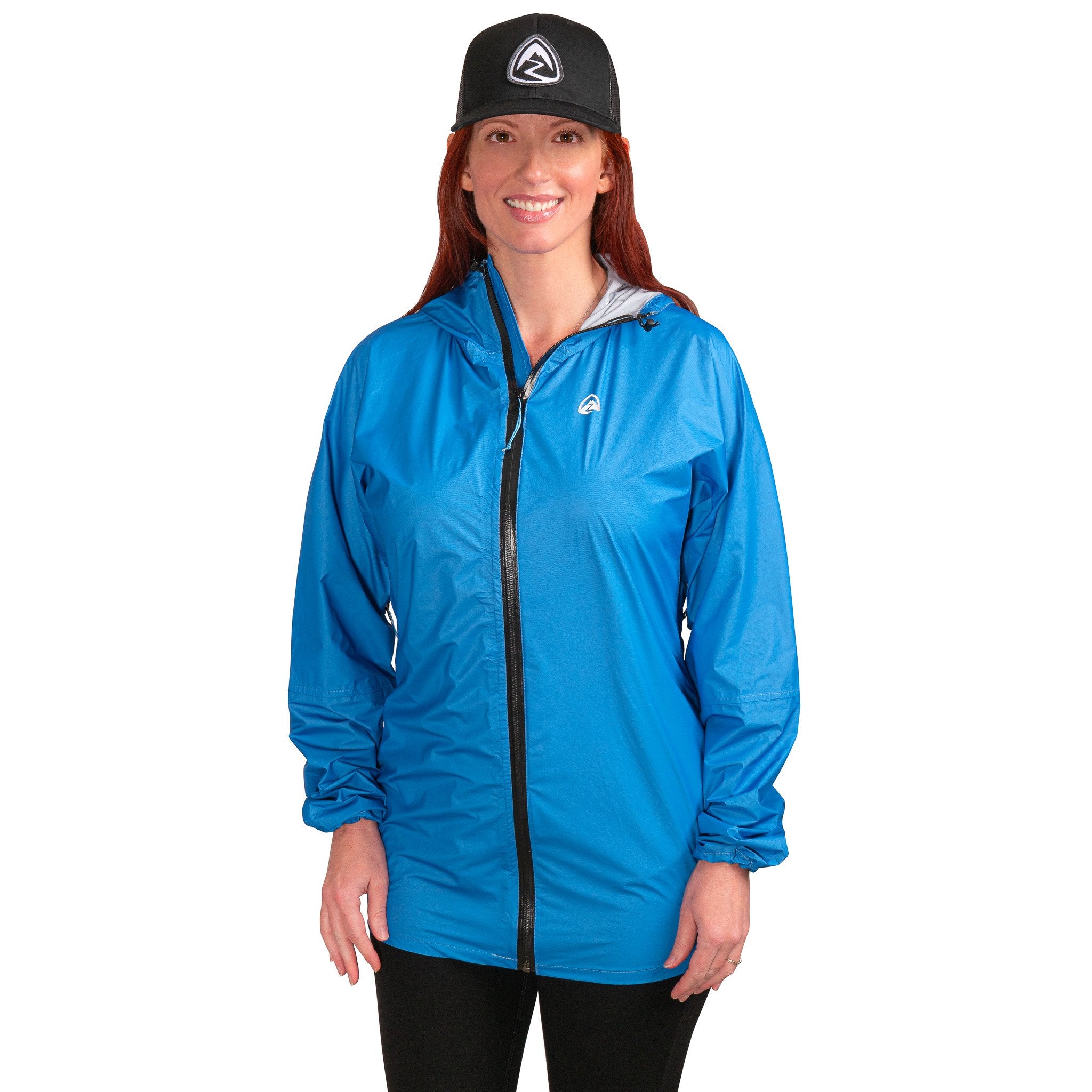 Bargain Women's Vertice Rain Jacket - Azure Blue - Medium